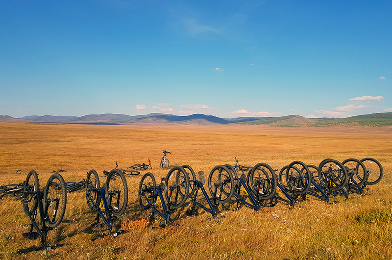Mountain biking in Mongolia